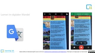 Lernen im digitalen Wandel
Bettina Waffner für MainstreamingOER unter CC-BY-SA 4.0 creativecommons.org/licenses/by-sa/4.0/legalcode.de, Änderungen und Ergänzungen von David Eckhoff
 