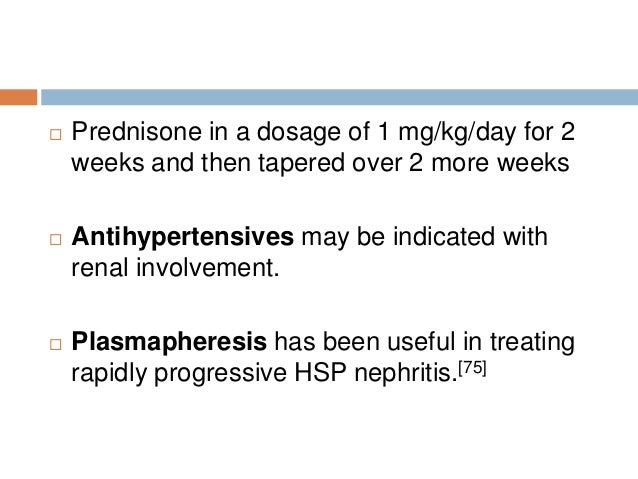 prednisone 1mg/kg
