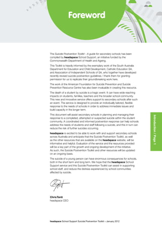 Suicide Postvention Toolkit | PDF