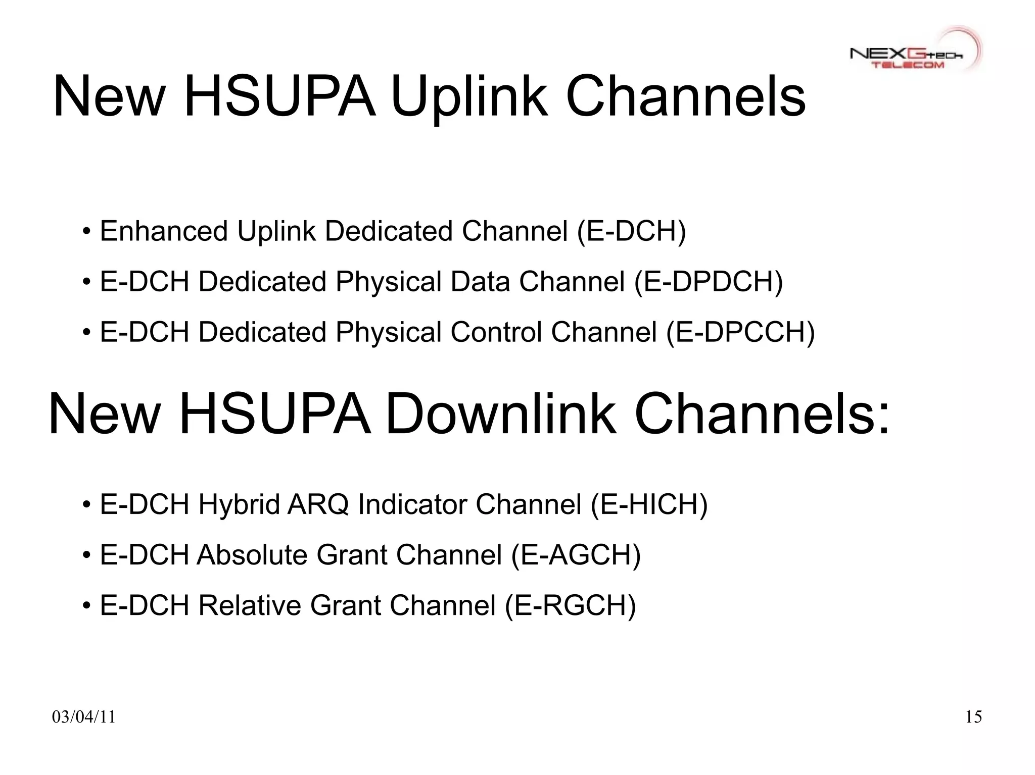 No adaptive modulation 
