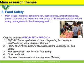 Highlights of research partnership between Hanoi School of Public Health (HSPH) and Swiss institutions: Institutional capacity development