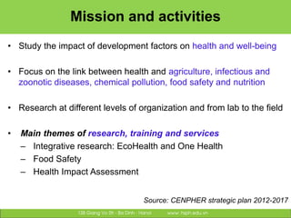 Highlights of research partnership between Hanoi School of Public Health (HSPH) and Swiss institutions: Institutional capacity development
