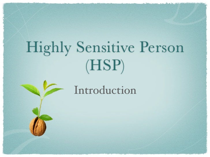 highly sensitive person presentation