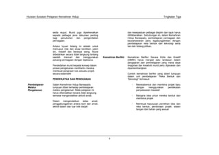 Huraian Sukatan Pelajaran Kemahiran Hidup Tingkatan Tiga
6
dan kesepaduan pelbagai disiplin dan tajuk harus
dititikberatkan. Sehubungan ini, dalam Kemahiran
Hidup Bersepadu, pembelajaran perniagaan dan
keusahawanan perlu digabungjalinkan dengan
pembelajaran reka bentuk dan teknologi serta
lain-lain bidang pilihan.
Kemahiran Berfikir Kemahiran Berfikir Secara Kritis dan Kreatif
(KBKK) harus menjadi satu landasan dalam
pengajaran dan pembelajaran yang mana daya
imaginasi dan kreativiti murid perlu dijanakan dan
diperkembangkan.
Contoh kemahiran berfikir yang diberi tumpuan
dalam unit pembelajaran “Reka Bentuk dan
Teknologi” termasuk:
- Merekabentuk dan membina projek baru
dengan menggunakan pendekatan
penyelesaian masalah
- Menjana idea untuk mereka bentuk dan
membina projek
- Membuat keputusan pemilihan idea dan
reka bentuk, pembinaan projek, alatan
tangan dan bahan yang sesuai
sedia wujud. Murid juga diperkenalkan
kepada pelbagai jenis dokumen penting
bagi penubuhan dan pengendalian
perniagaan.
Antara tujuan bidang ini adalah untuk
memupuk nilai dan sikap berdikari, yakin
diri, inisiatif dan berdaya saing. Murid
didedahkan secara tidak langsung tentang
kaedah mencari dan menggunakan
peluang perniagaan dengan bijaksana.
Pendedahan murid kepada konsep dalam
proses pengeluaran membantu mereka
membuat pengiraan kos sesuatu projek
secara sistematik
PENDEKATAN DAN PENEKANAN
Pembelajaran
Melalui
Pengalaman
Dalam Kemahiran Hidup Bersepadu
tumpuan diberi terhadap pembelajaran
melalui pengalaman. Mata pelajaran ini
harus dikendalikan secara tidak langsung
semasa mengendalikan aktiviti amali.
Dalam mengendalikan kelas amali,
penggabungjalinan antara teori dan amali,
aktiviti dalam dan luar bilik darjah
 