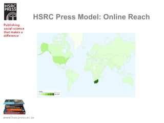 HSRC Press Model: Online Reach     