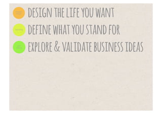 design the life you want
 