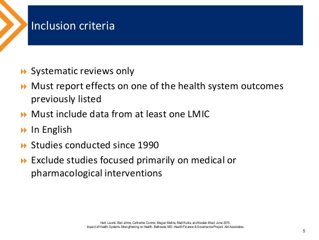 Health Outcomes What Does The Evidence Tell Us About The Impact Of H