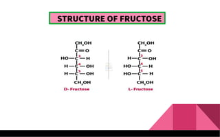 STRUCTURE OF FRUCTOSE
 