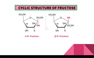 CYCLIC STRUCTURE OF FRUCTOSE
 