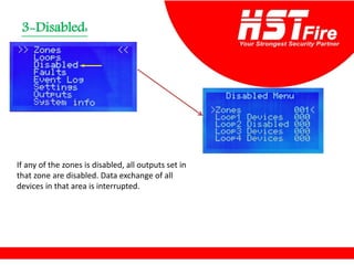 Disabled:
-
3
If any of the zones is disabled, all outputs set in
that zone are disabled. Data exchange of all
devices in that area is interrupted.
 
