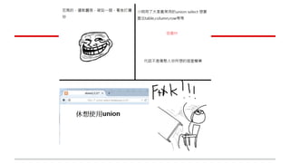 SQL injection duplicate error principle | PPT