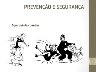 PREVENÇÃO E SEGURANÇA

• 

O porquê das quedas

32

 