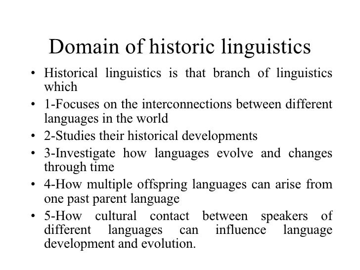 Hstorical Linguistics