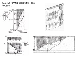 Ikara wall (BAMBOO HOUSING –IKRA
HOUSING)
 