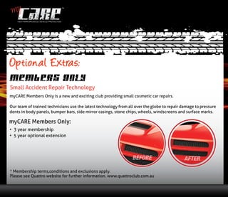 MY
HIGH PERFORMANCE VEHICLE PROTECTION
•	
•	
 