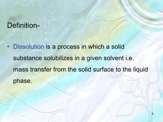 DISSOLUTION | PPTX
