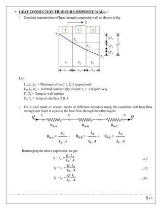 Ht analysis of conduction through wall OEP | PDF