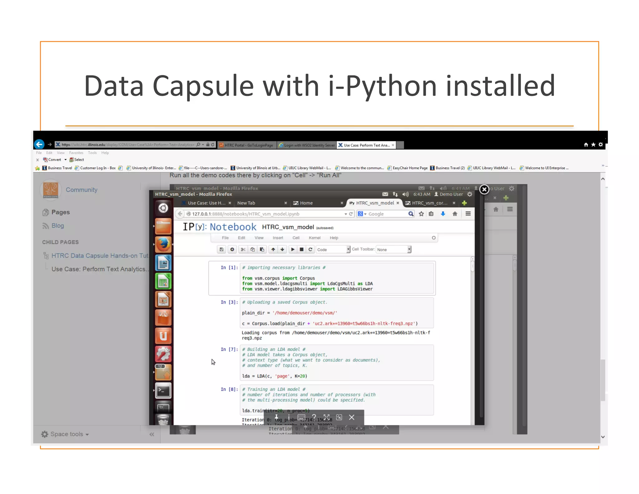 Data	
  Capsule	
  with	
  i-­‐Python	
  installed	
  
 