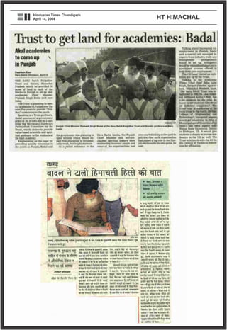 Hindustan Times Chandigarh
April 14, 2004 HT HIMACHAL
 