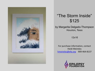 “In The City” SOLD by Angelina D’Arcy 
Redondo Beach, California 
Oil on Canvas 36x48 
For purchase information, contact 
Heidi Meireles hmeireles@efa.org 909-464-8137 
 