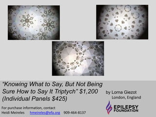 “Colors of the Mind” 
SOLD 
by Misty Eddy 
Colorado 
Oil on Canvas 12 x 7.5 
For purchase information, contact 
Heidi Meireles 
hmeireles@efa.org 909-464-8137 
 