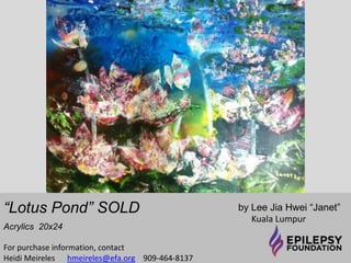 “Blood on the Moon” SOLD by Donna Holdsworth 
Mentor, Ohio 
Mixed media 12x12 
For purchase information, contact 
Heidi Meireles hmeireles@efa.org 909-464-8137 
 