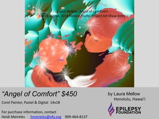 “Color Theory” $300 by Katy Maehl 
Seattle, Washington 
Mixed Media 18x18 
For purchase information, contact 
Heidi Meireles hmeireles@efa.org 909-464-8137 
 