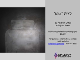 “Shred The Sky With Hope And 
Bravery” $50 
by Kim Mullett 
Columbus, Ohio 
Mixed Media 5” x 5” 
For purchase information, contact 
Heidi Meireles hmeireles@efa.org 909-464-8137 
 