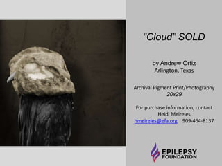 “Static” $60 by Ashley Newell 
La Marque, Texas 
For purchase information, contact 
Heidi Meireles hmeireles@efa.org 909-464-8137 
 