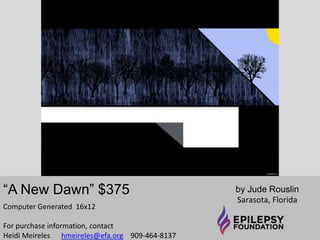 “It Just Is” $75 by Caroline Pratt 
Brooklyn, NY 
Film; Ink On Canvas 9x32.5 
For purchase information, contact 
Heidi Meireles hmeireles@efa.org 909-464-8137 
 