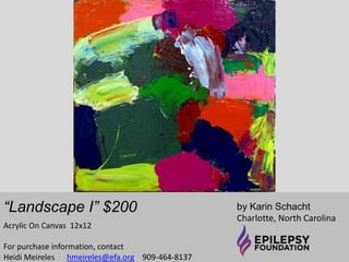 “Clean Hands” $800 
by Alexandra Rozenman 
Allston, Massachusetts 
Oil on Wood 
12x12 
For purchase information, contact 
Heidi Meireles 
hmeireles@efa.org 909-464-8137 
 