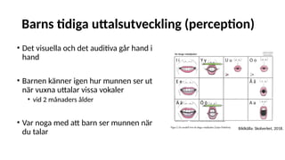 Barns språk- och kommunikationsutveckling | PPTX