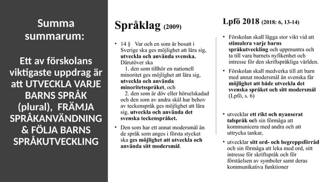 Barns språk- och kommunikationsutveckling | PPT
