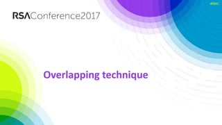 #RSAC
Overlapping technique
 