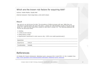 European network for Health Technology Assessment | JA2 2012-2015 | www.eunethta.eu 23
 