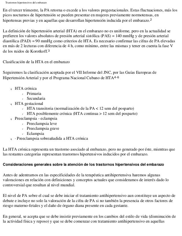 Hta Embarazo Scielo