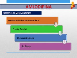 EXÁMENES COMPLEMENTARIOS
Monitoreo de Frecuencia Cardiaca.
Presión Arterial.
Electrocardiograma
Rx Tórax
 