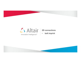 2D connections
                           •    bolt imprint
Innovation Intelligence®
 
