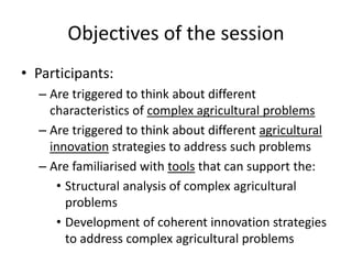 Agricultural innovation