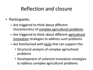 Agricultural innovation