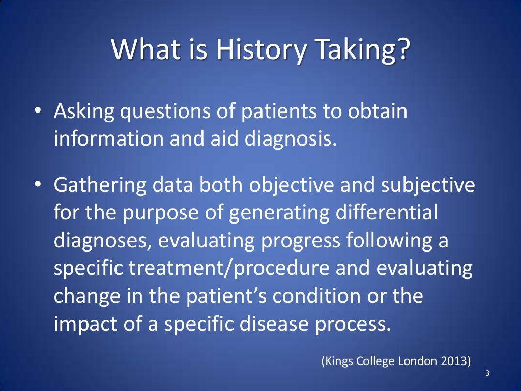 Clinical History Taking