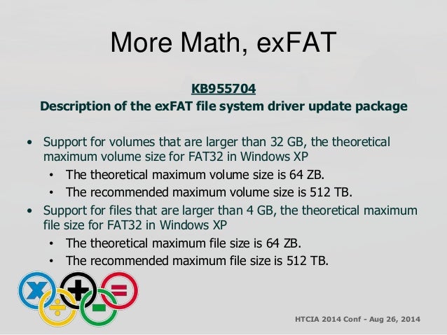 htcia an introduction to the microsoft ex fat file system 1 01 final fat file size limit