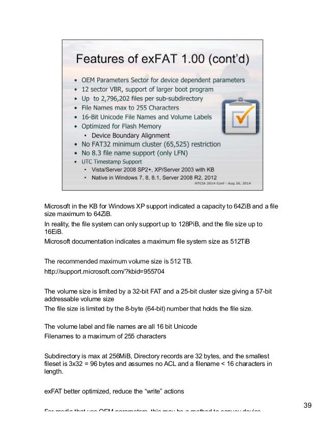 an introduction to the microsoft exfat file system v1 01 final with fat file size limit