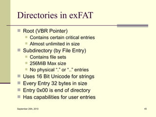 Demystifying the Microsoft Extended FAT File System (exFAT) | PPT
