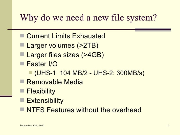 Extended Fat File System 33