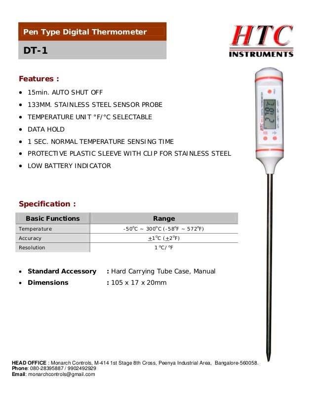 Htc pen type digital thermometer dt 1 thermometer