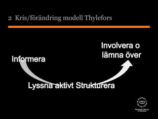 2 Kris/förändring modell Thylefors 
 