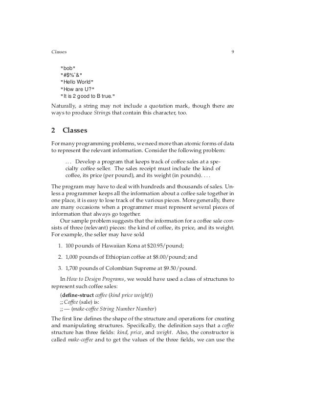 how to design classes