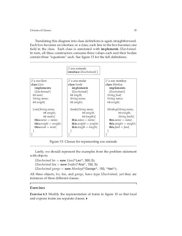 how to design classes