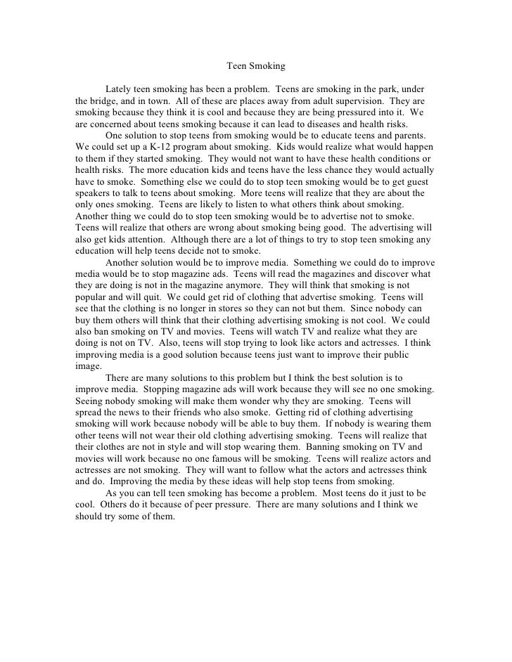 Problem solution essay